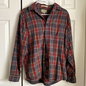 Men’s LL Bean traditional flannel